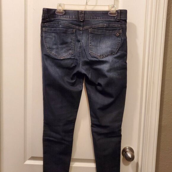 Democracy "Ab"solution Dark Wash Butt Flattering Stretchy skinny Jeans 10 - Picture 5 of 8